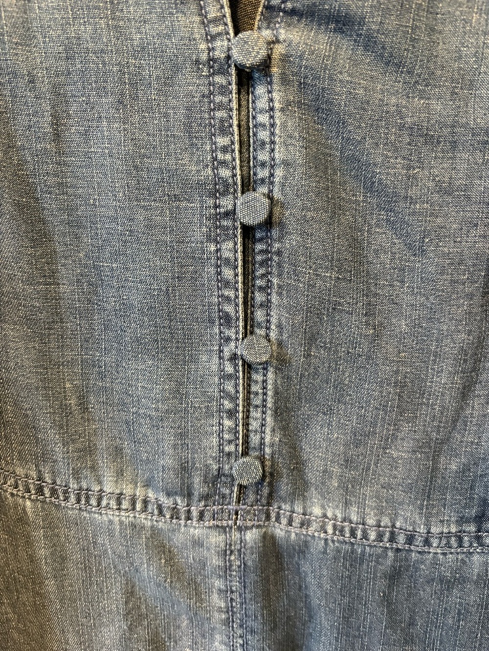 LOFT Blue Denim Tunic Dress - Picture 5 of 12